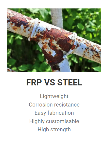 FRP vs. スチール: より多くの業界が FRP 素材に目を向ける理由